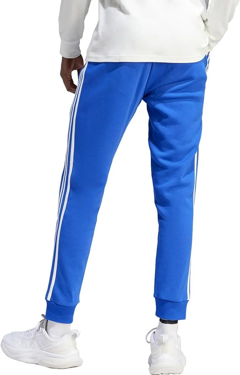 adidas Men's Essentials Fleece Tapered Cuffed 3-Stripes Pants