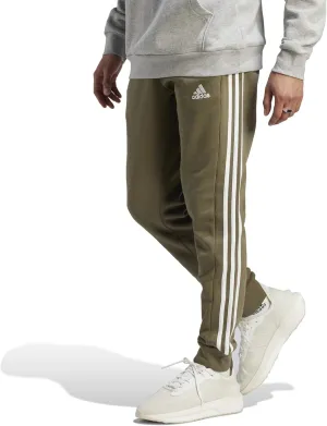 adidas Men's Essentials Fleece Tapered Cuffed 3-Stripes Pants