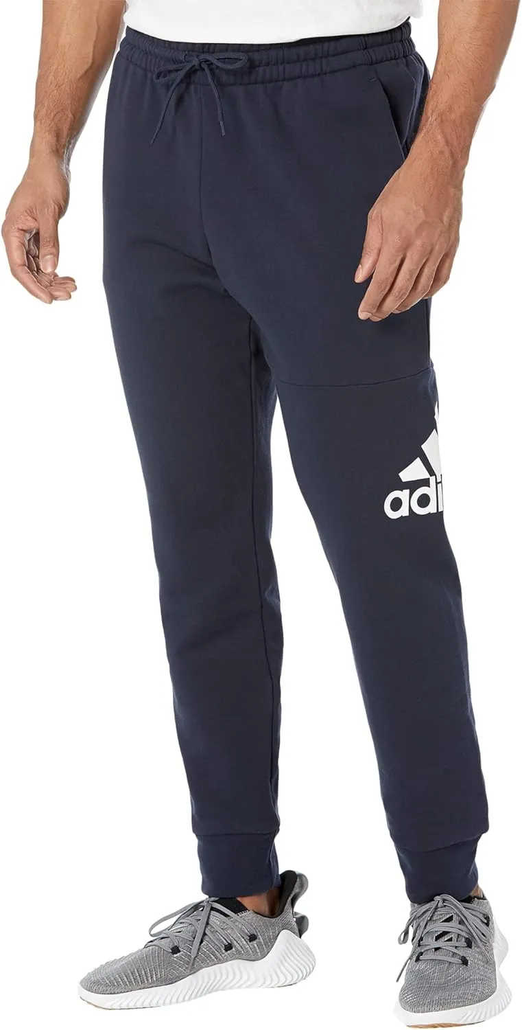adidas Men's Essentials French Terry Cuffed Logo Pants