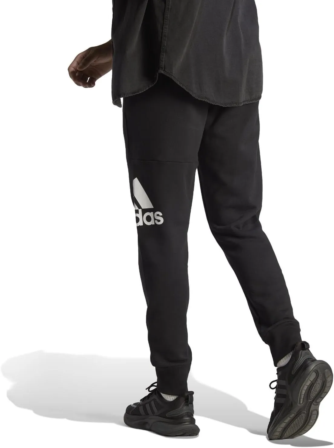 adidas Men's Essentials French Terry Cuffed Logo Pants