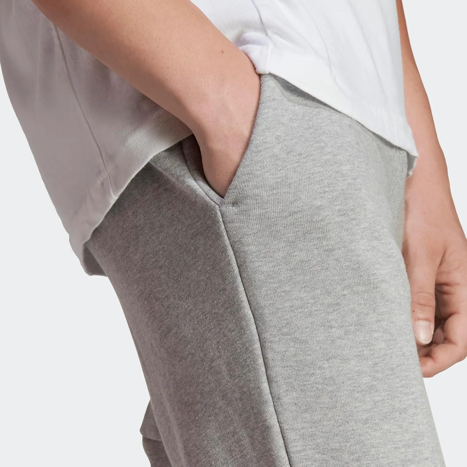 adidas Men's Essentials French Terry Cuffed Logo Pants
