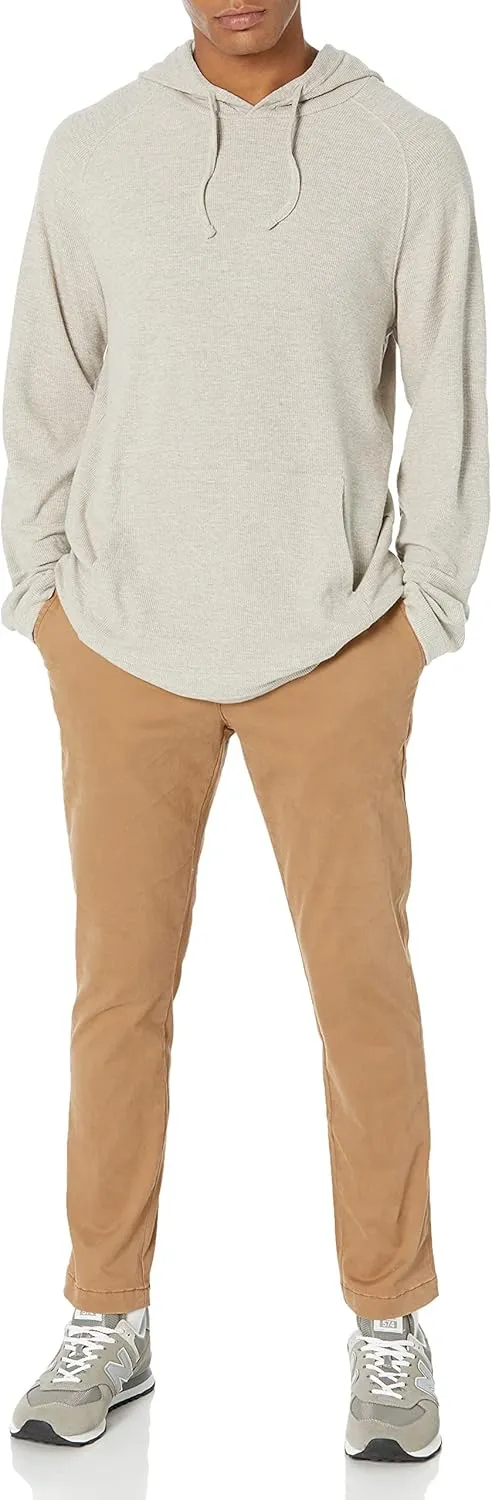 Amazon Essentials Men's Pullover Hoodie, Long-Sleeve Slub Thermal (Previously GoodThreads)