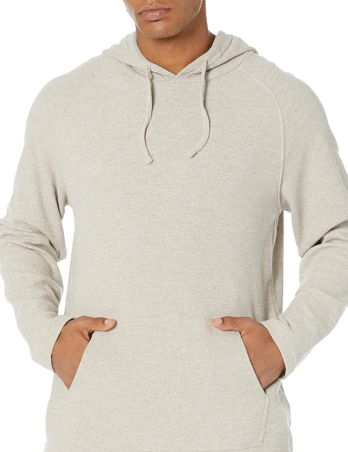 Amazon Essentials Men's Pullover Hoodie, Long-Sleeve Slub Thermal (Previously GoodThreads)