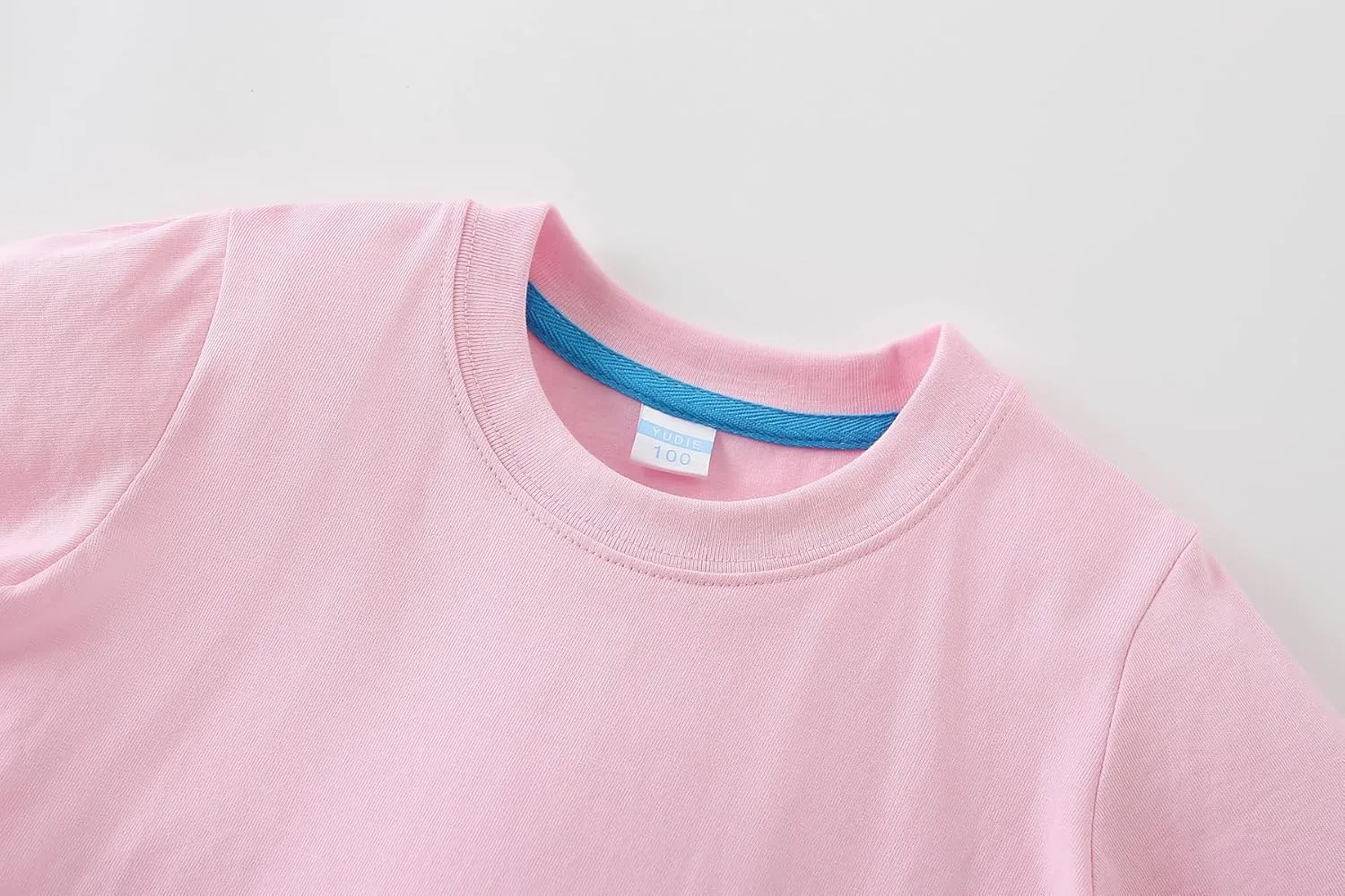 AMIYAN Toddler T Shirts Boys Girls Basic Tee Summer Cotton T-Shirts Crewneck Short Sleeve Shirts for Kids 2-7Y