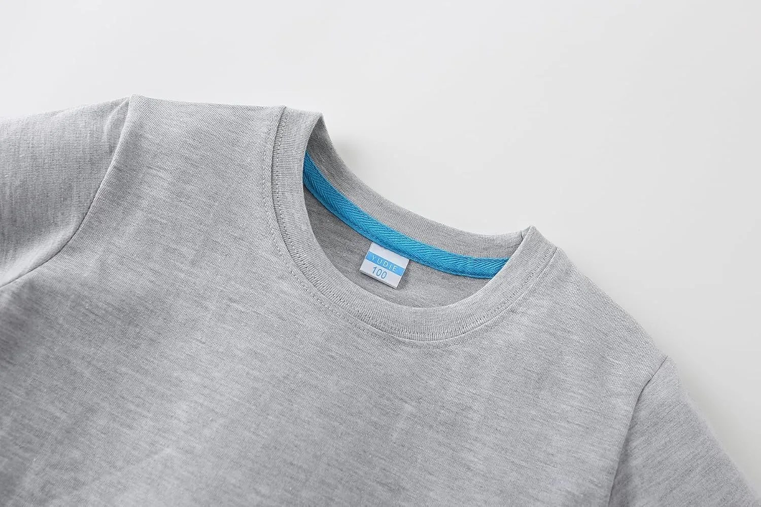 AMIYAN Toddler T Shirts Boys Girls Basic Tee Summer Cotton T-Shirts Crewneck Short Sleeve Shirts for Kids 2-7Y