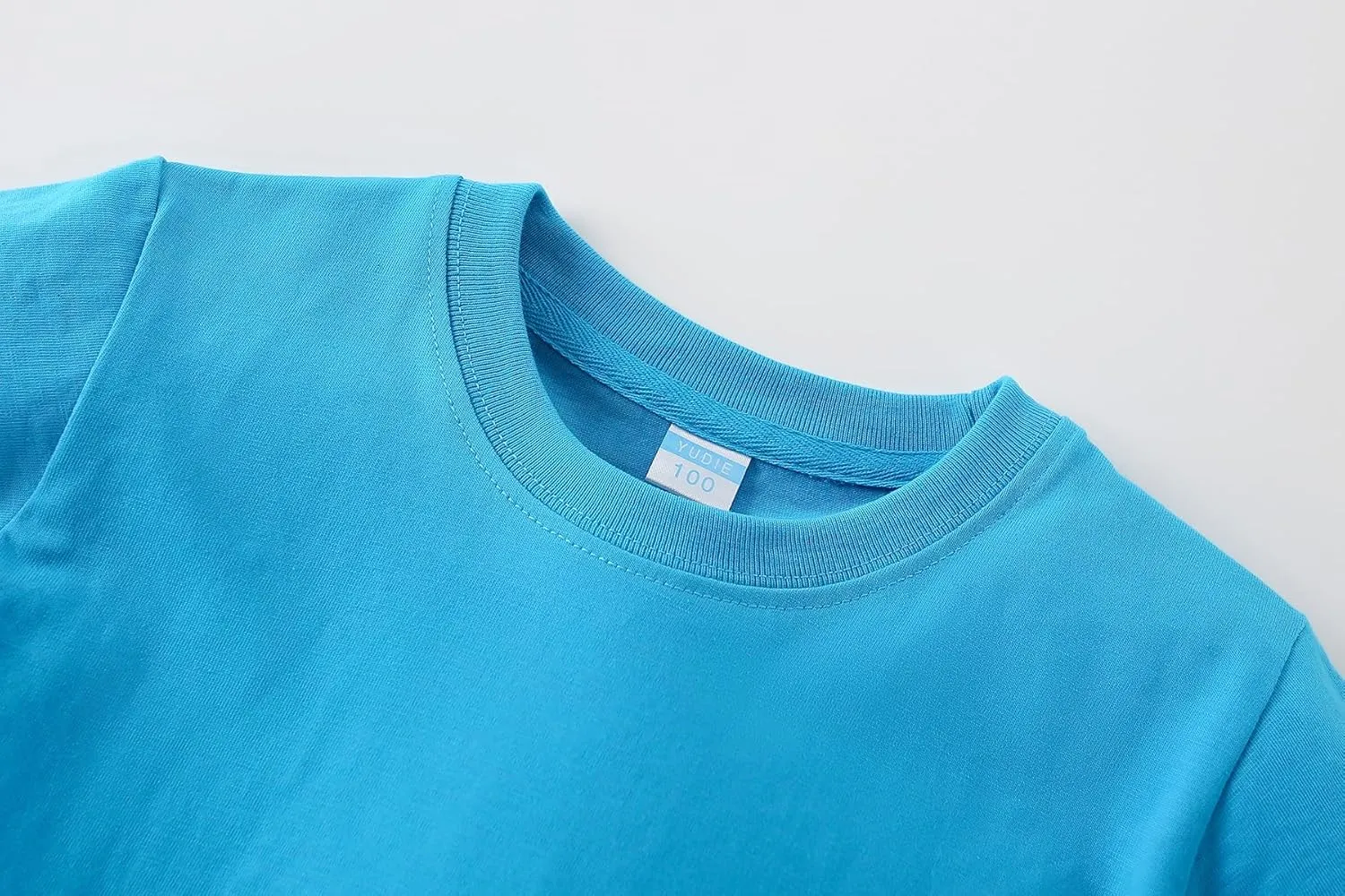 AMIYAN Toddler T Shirts Boys Girls Basic Tee Summer Cotton T-Shirts Crewneck Short Sleeve Shirts for Kids 2-7Y