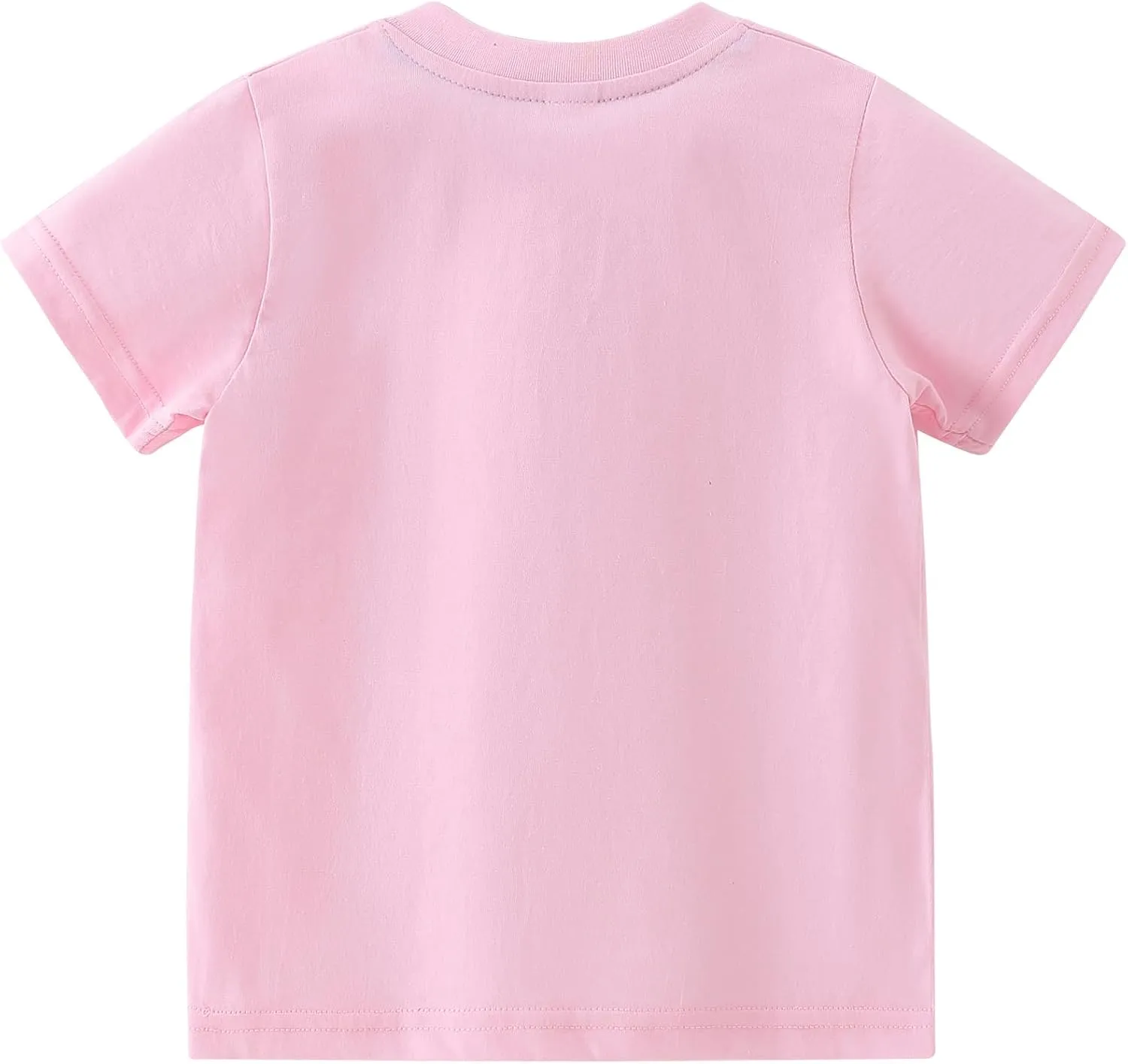 AMIYAN Toddler T Shirts Boys Girls Basic Tee Summer Cotton T-Shirts Crewneck Short Sleeve Shirts for Kids 2-7Y