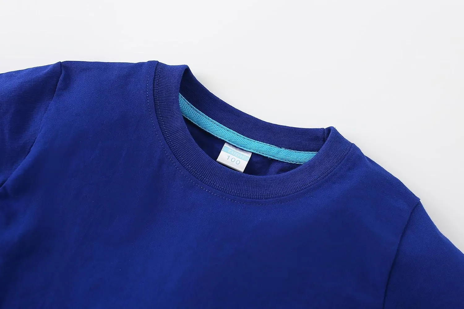 AMIYAN Toddler T Shirts Boys Girls Basic Tee Summer Cotton T-Shirts Crewneck Short Sleeve Shirts for Kids 2-7Y