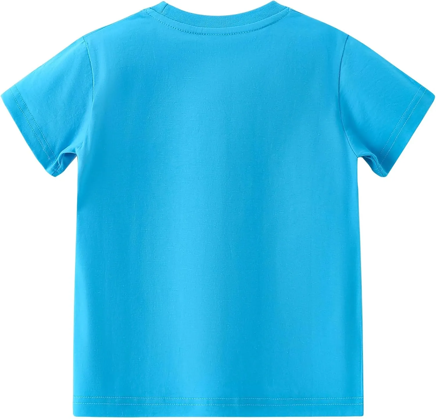 AMIYAN Toddler T Shirts Boys Girls Basic Tee Summer Cotton T-Shirts Crewneck Short Sleeve Shirts for Kids 2-7Y