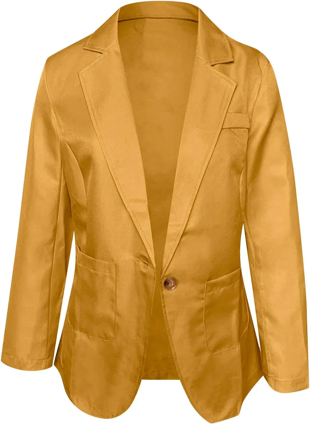 Blazers for Women Business Casual Long Sleeve One Button Open Front Suit Jackets Fashion Dressy Work Office Outfits