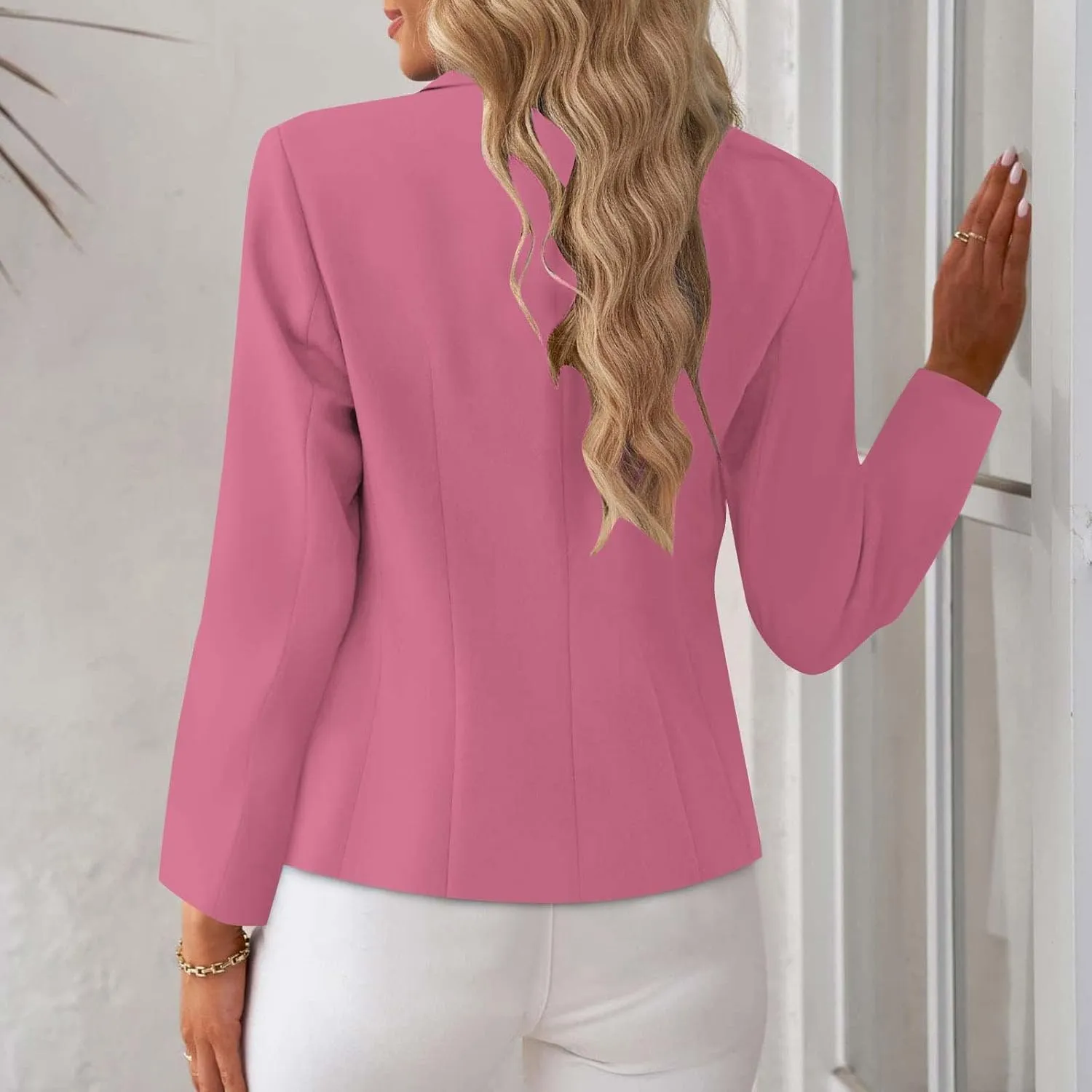 Blazers for Women Business Casual Long Sleeve Open Front Blazer Casual Dressy Blazer Work Office Blazer Jacket