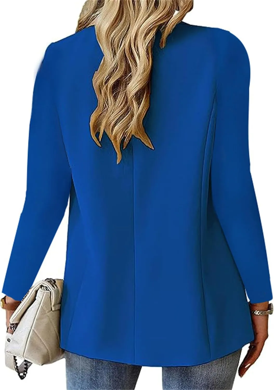 Blazers for Women Dressy Casual Long Sleeve Work Jacket Trendy Spring Fashion Blazer Suit Jackets Open Front Cardigan