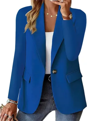 Blazers for Women Dressy Casual Long Sleeve Work Jacket Trendy Spring Fashion Blazer Suit Jackets Open Front Cardigan