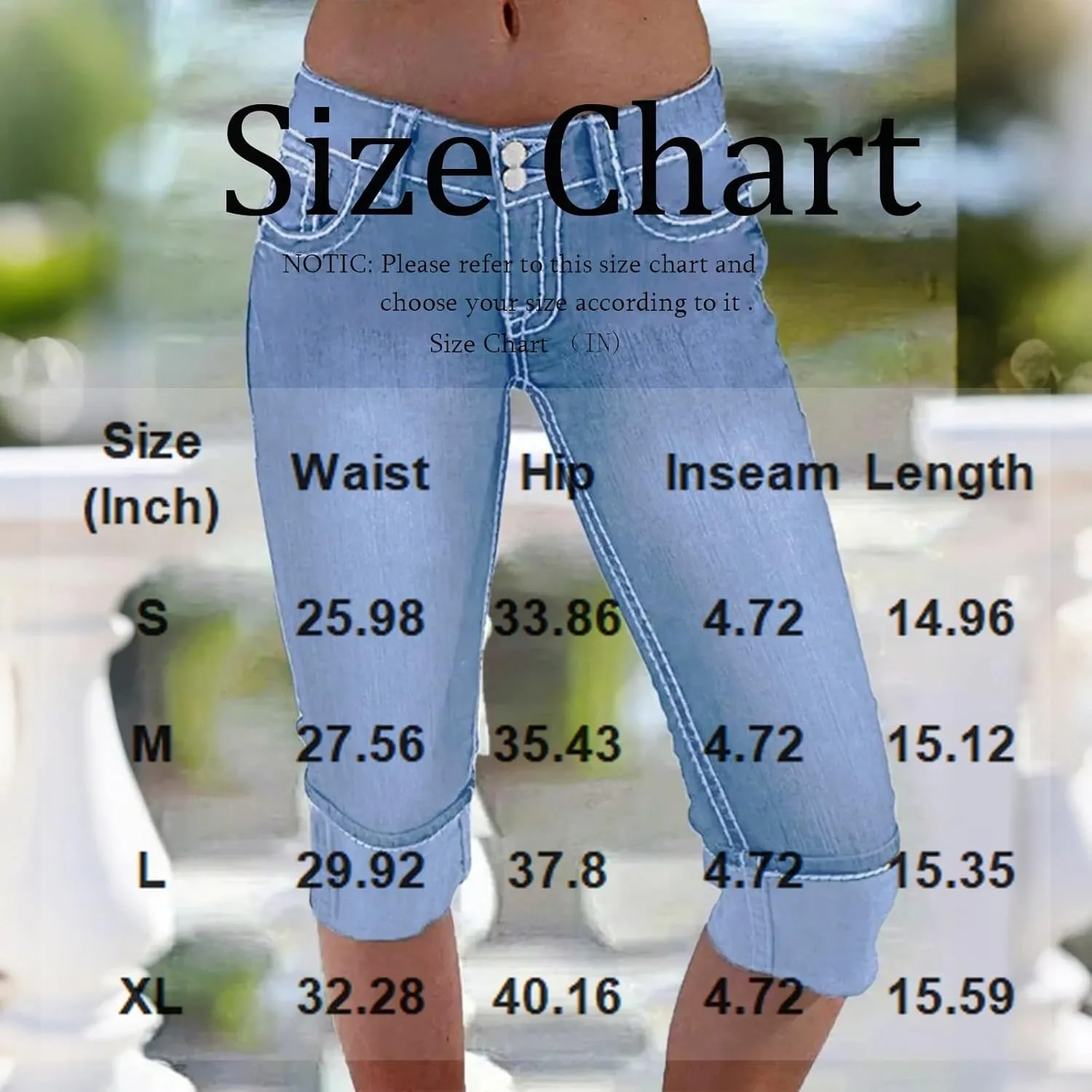 Capri Jeans for Women Stretch Low Rise Ripped Skinny Jeans Distressed Trendy Raw Hem Cropped Jeggings with Pockets