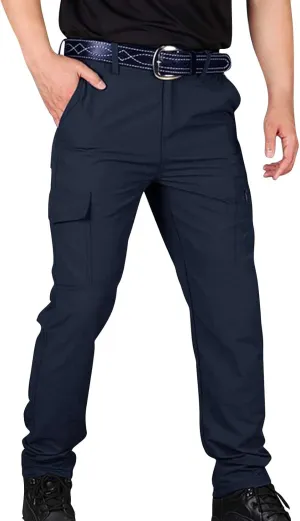 Cargo Pants for Men Ripstop Waterproof Flex Camo Tactical Pants Multi Pocket Lightweight Camping Hiking Work Pants