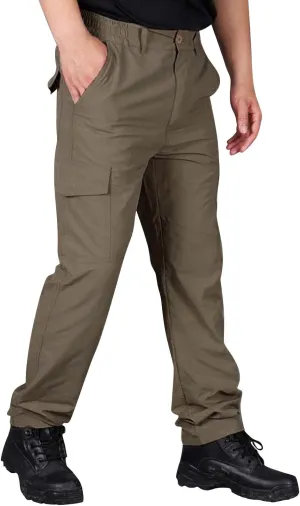 Cargo Pants for Men Ripstop Waterproof Flex Camo Tactical Pants Multi Pocket Lightweight Camping Hiking Work Pants
