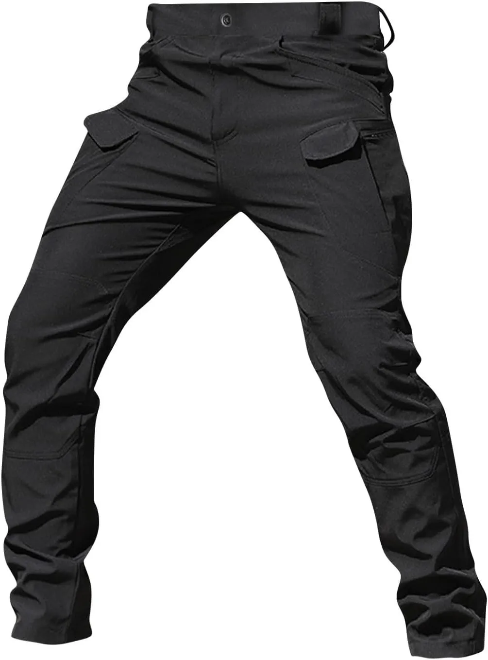 Cargo Pants for Men Straight Tactical Pants Baggy Casual Multi Pockets Work Pants Hiking Water Resistant Trousers