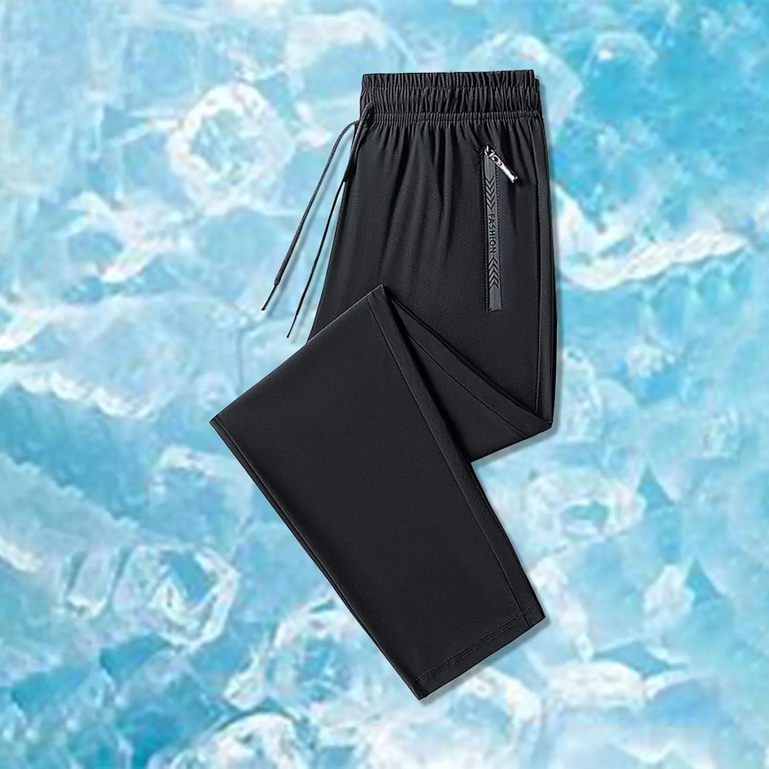 Casual Lightweight Pants for Women Elastic Waist Athletic Everyday Trouser Quick-Dry Stretchy Park Workout Sweatpants