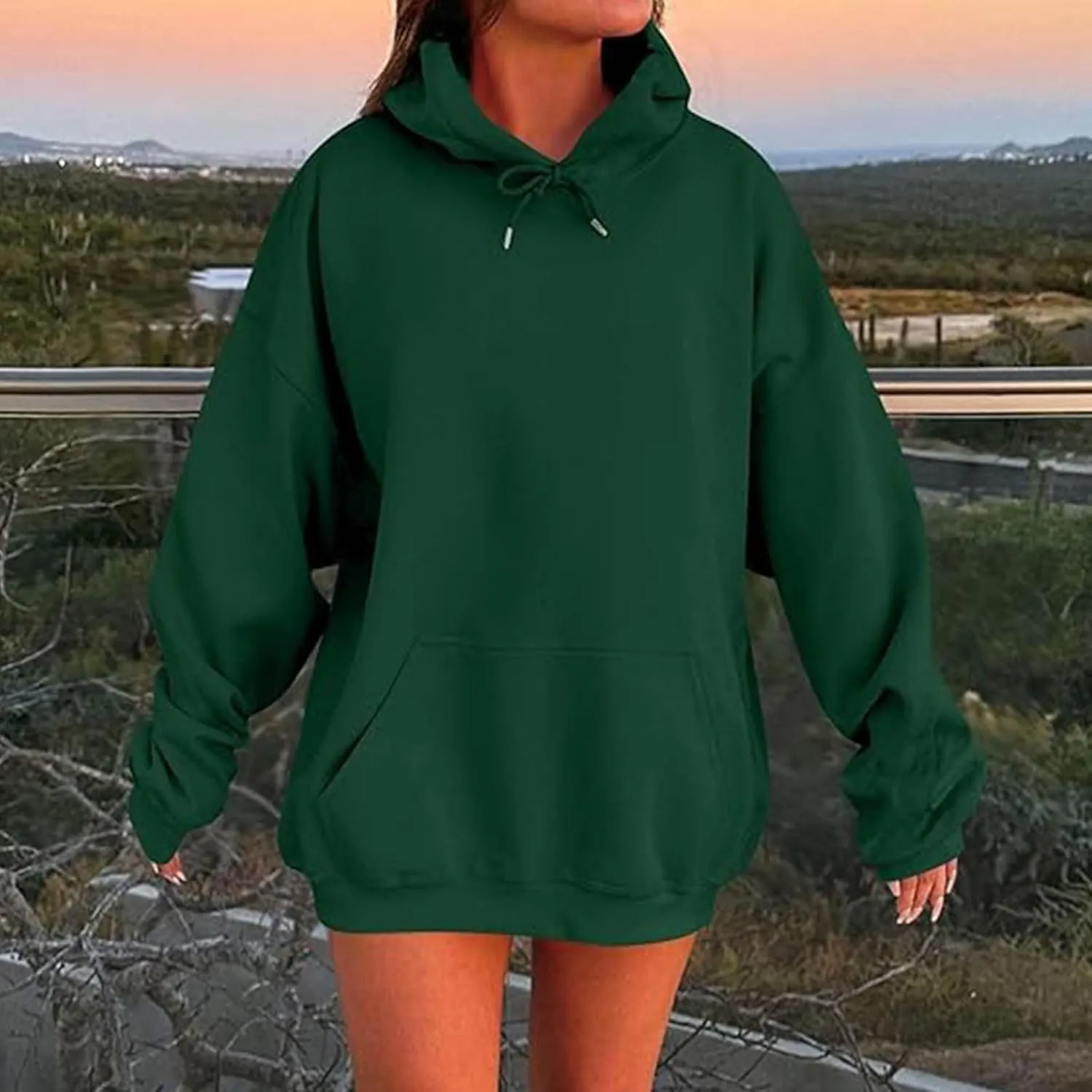 Ceboyel Womens Comfy Hoodies Hoodie Trendy Scuba Plain Sweatshirt Cute Hoodie Pullover Tops Y2K Teen Girls Clothes 2024