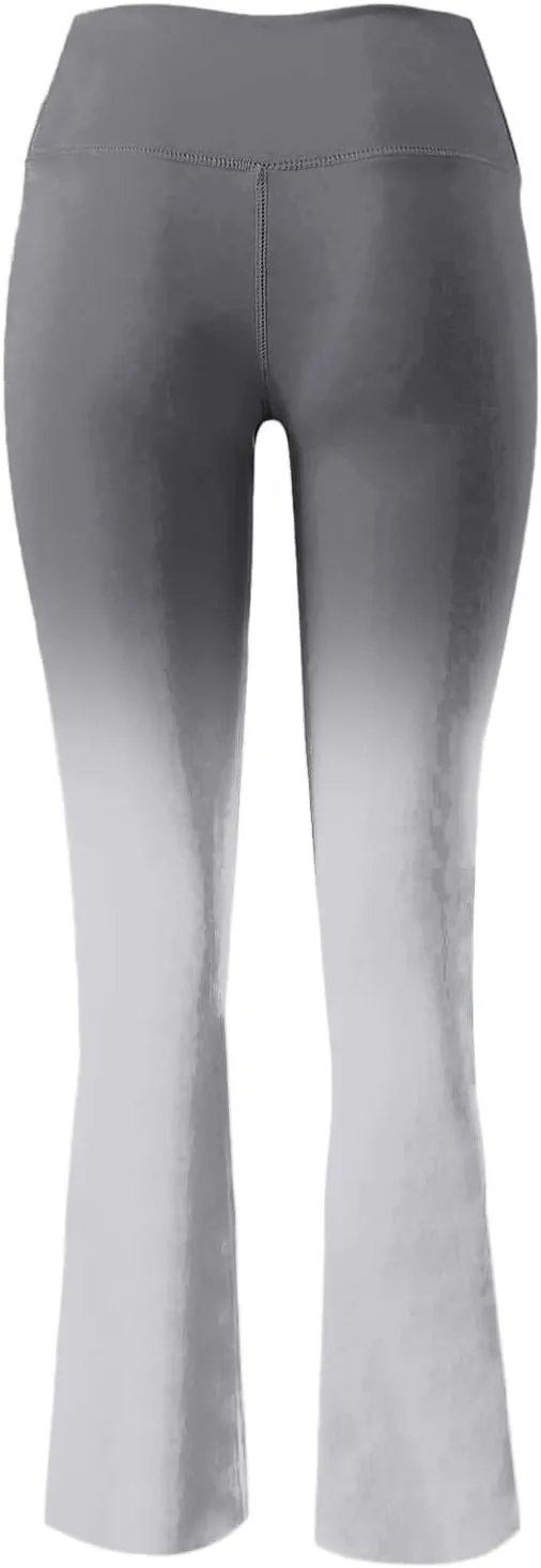Compression Yoga Pants Women High Waist High Waist Workout Leggings Elastic No-See Through Flare Pant Workout