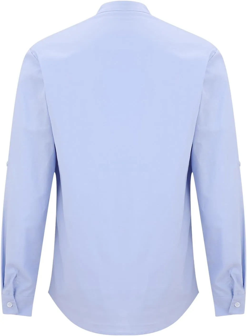 Cotton Linen Cargo Shirts Mens Long Sleeve Buttons V-Neck Henley Overshirt Lightweight Hiking Camping Fishing Shirts