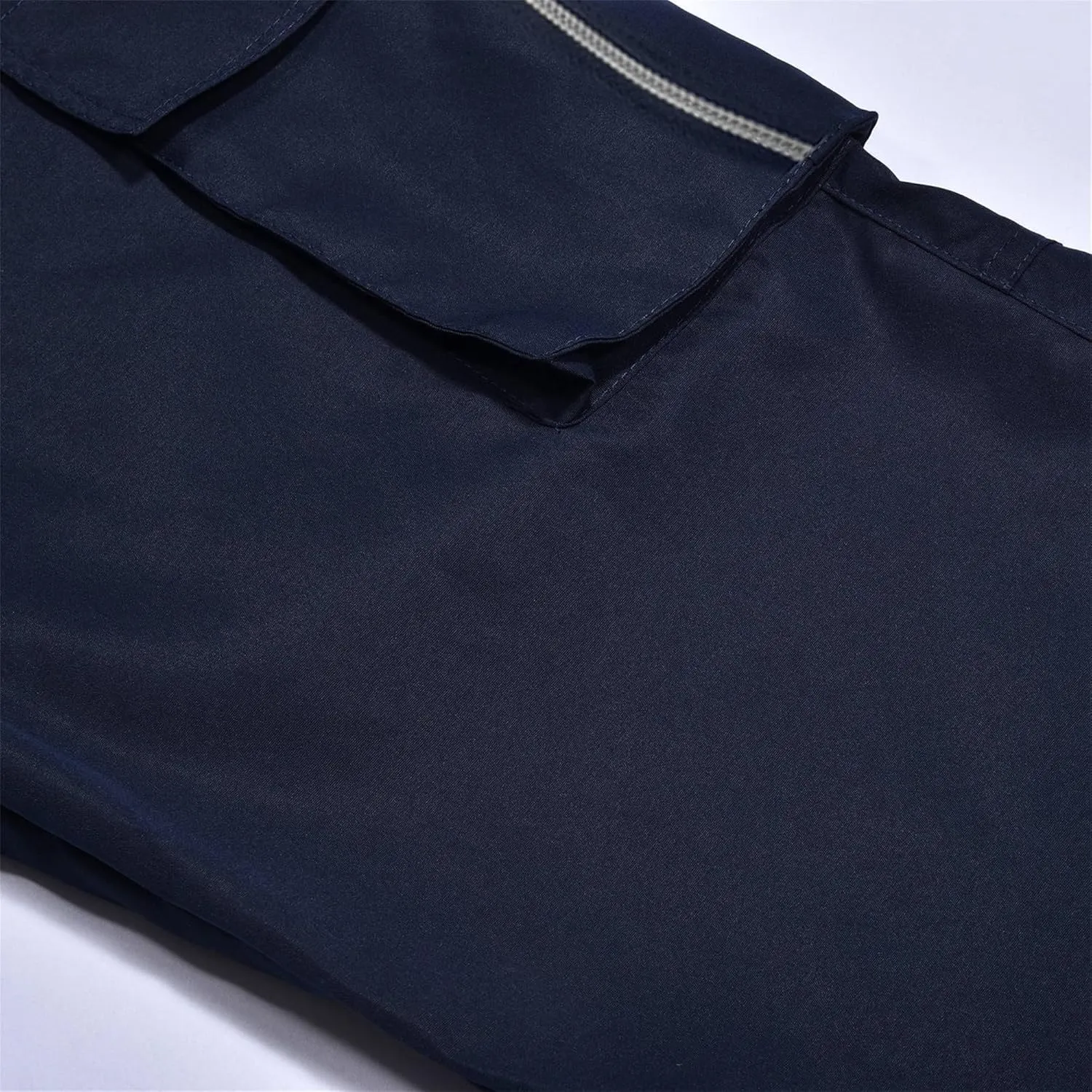 DGHM-JLMY Men's Trendy Pocket Casual Trousers Personalized Fashion Work Pants Everyday Drawstring Zipper Casual