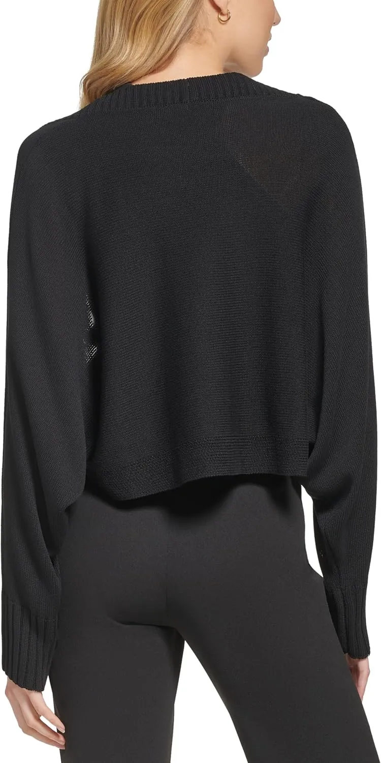 DKNY Women's Casual Relaxed Fit Open Front Cardigan