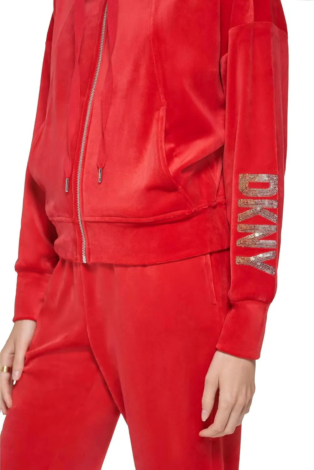 DKNY Women's Everyday Essential Zip Up Hoodie