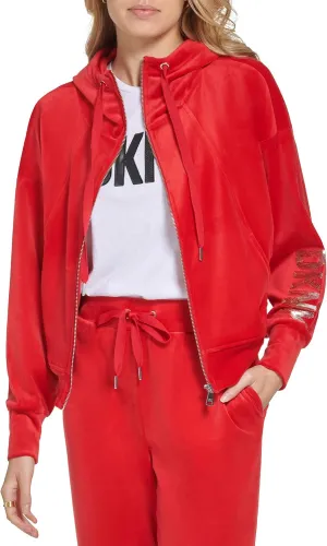 DKNY Women's Everyday Essential Zip Up Hoodie