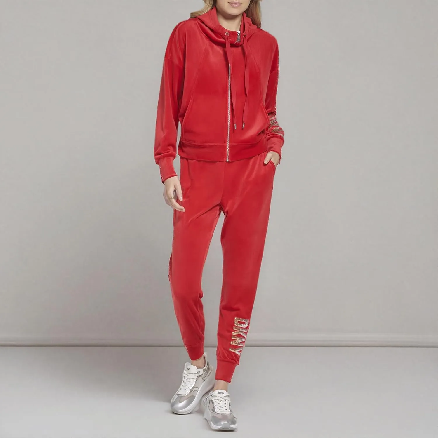DKNY Women's Everyday Essential Zip Up Hoodie