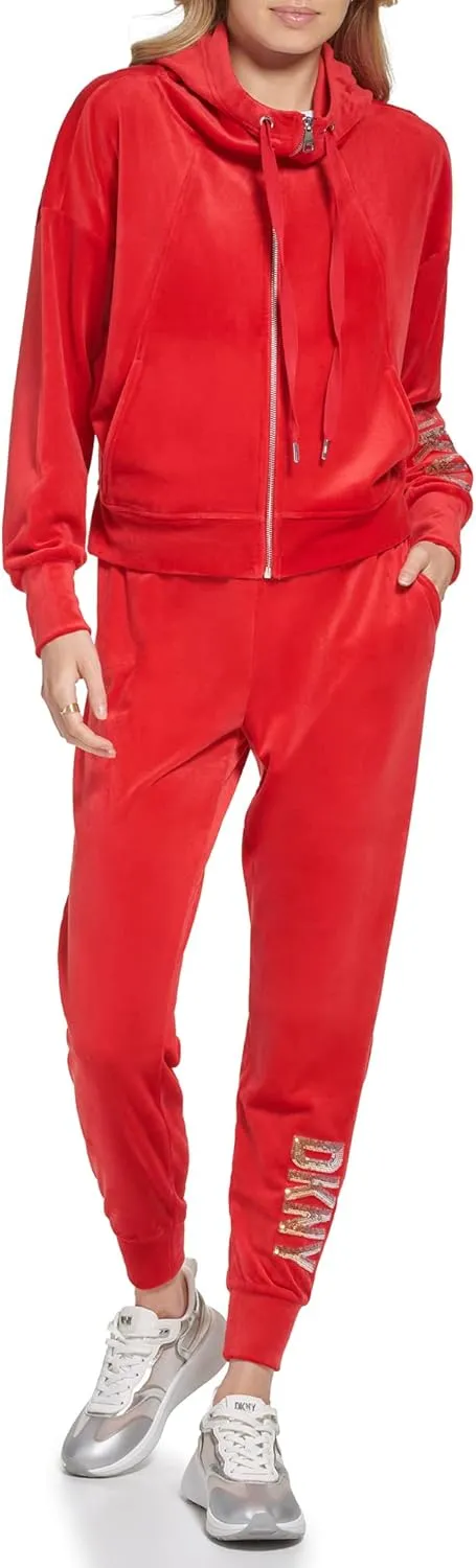 DKNY Women's Everyday Essential Zip Up Hoodie