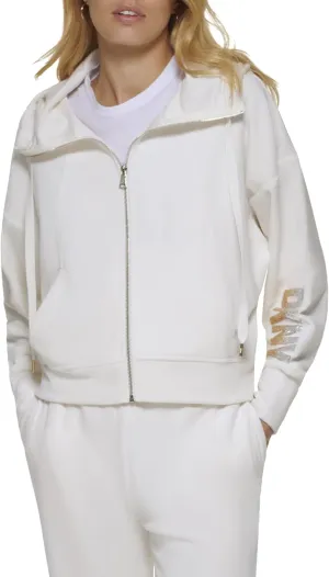 DKNY Women's Everyday Essential Zip Up Hoodie