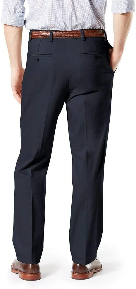 Dockers Men's Classic Fit Signature Lux Cotton Pleated Stretch Pants (Regular and Big & Tall)