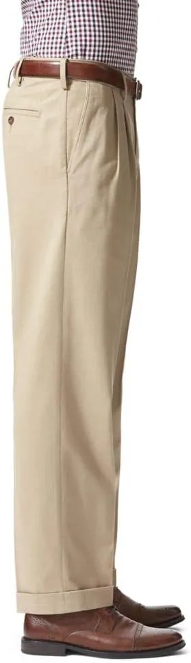 Dockers Men's Relaxed Fit Comfort Khaki Pants - Pleated