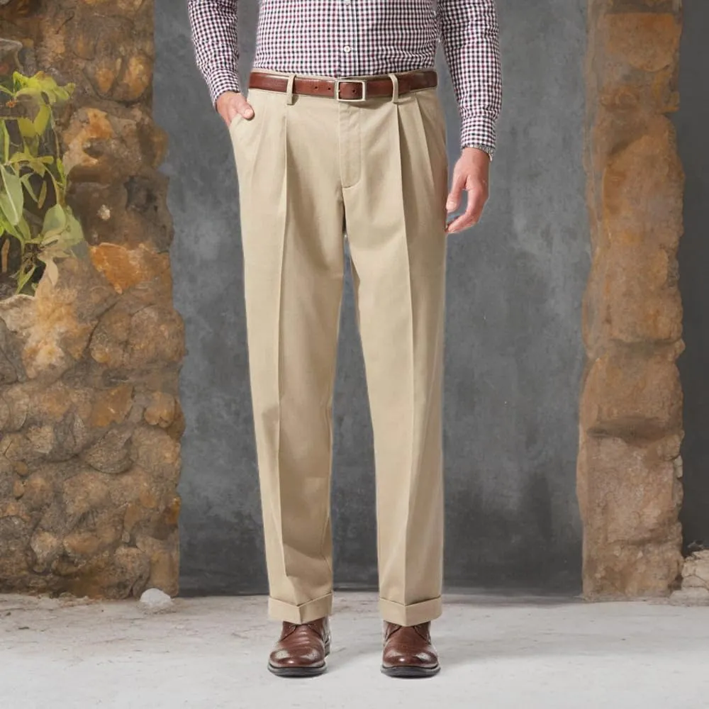 Dockers Men's Relaxed Fit Comfort Khaki Pants - Pleated
