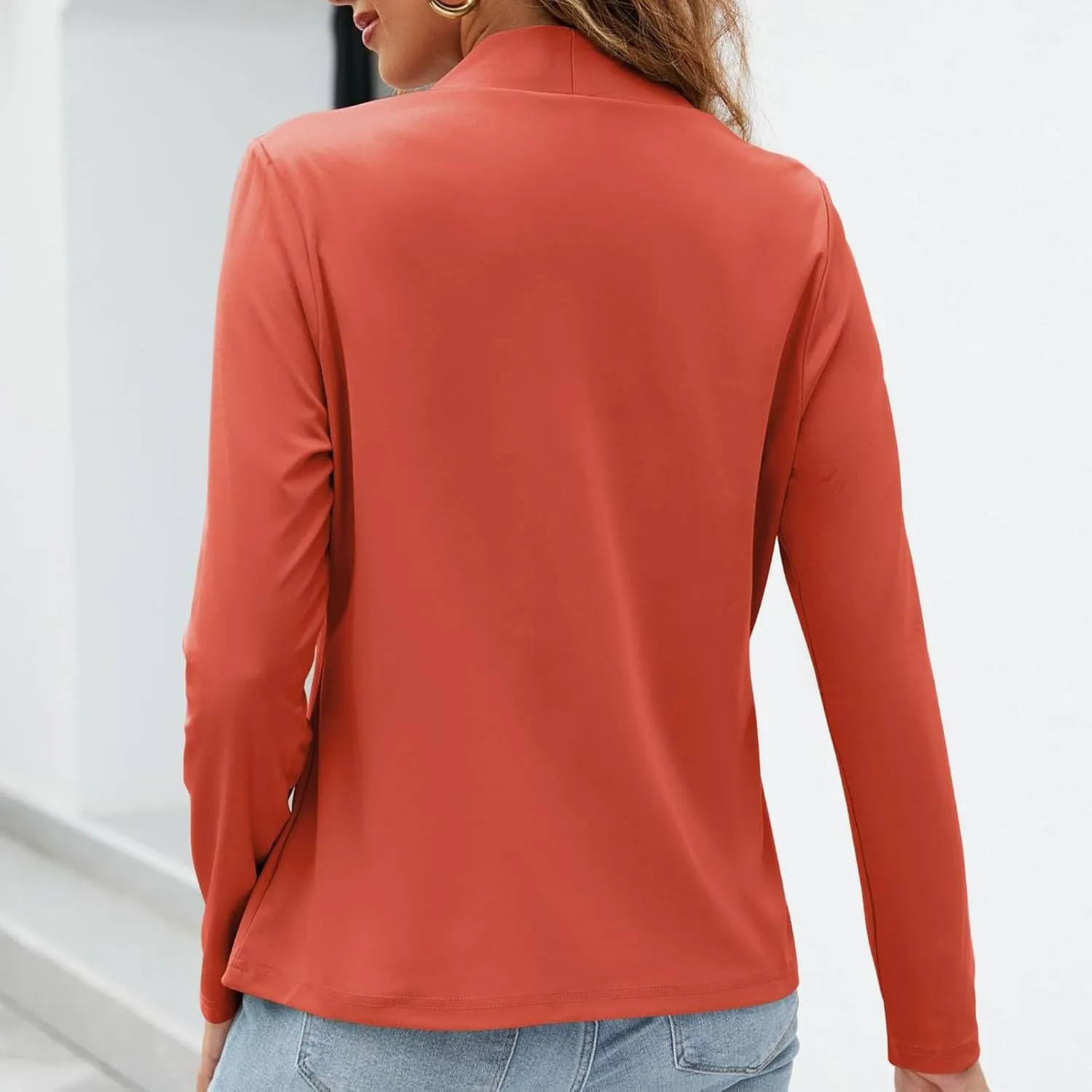 Fashion Work Blazers for Women Open Front Long Sleeve Casual Dressy Jackets 2024 Trendy Office Work Suit Tops