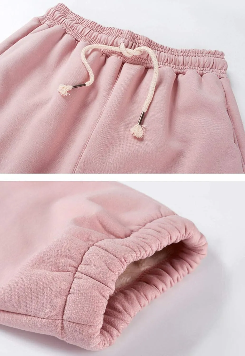 Flygo Women's Warm Fleece Pants Sherpa Lined Jogger Pants Active Running Sweatpants