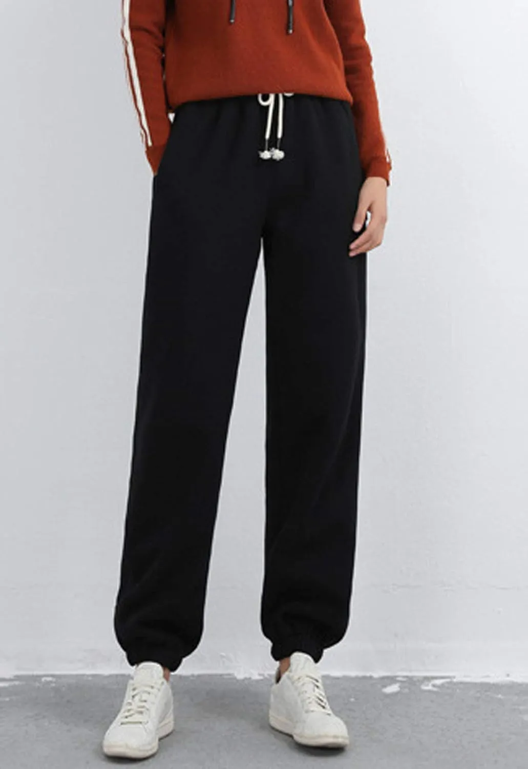 Flygo Women's Warm Fleece Pants Sherpa Lined Jogger Pants Active Running Sweatpants