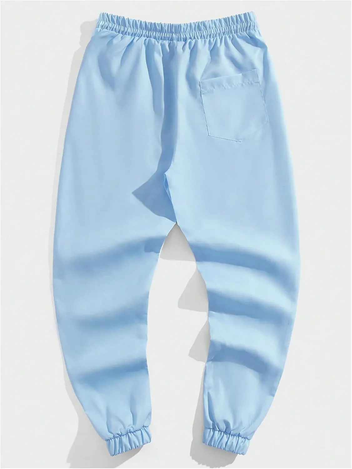 GORGLITTER Men's Graphic Designer Sweatpants Y2K Drippy Drawstring Jogger Pants with Pockets