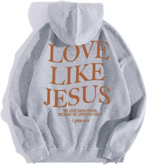 Graphic Hoodies for Women Vintage Cute Preppy Loose Sweatshirt Colors Long Sleeve Pullover Adult Tops with Pockets