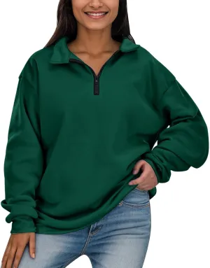 Half Zip Sweatshirt Women Trendy Cropped Hoodies Fleece Jackets Pullover Fall Outfits 2024 Winter Clothes