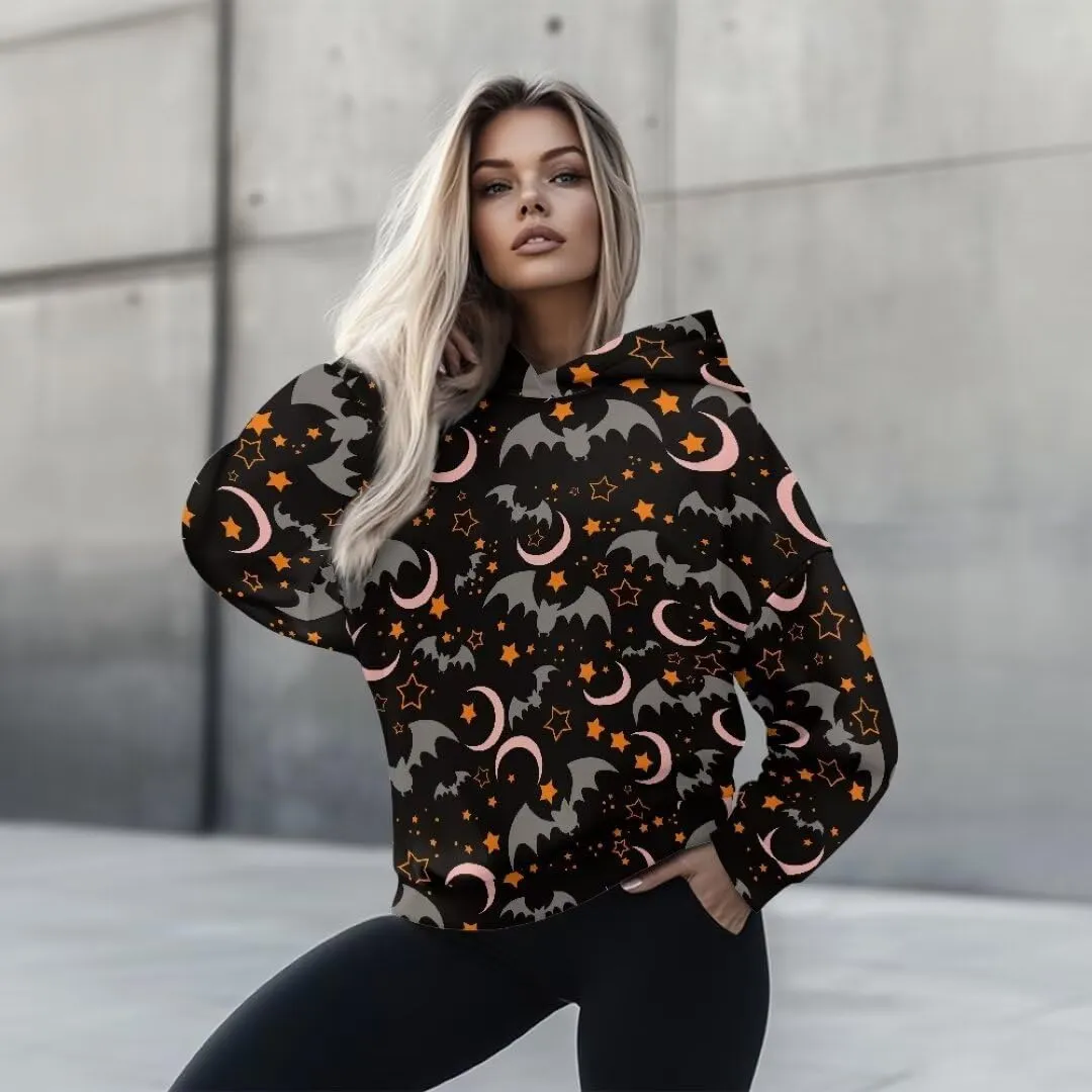 Halloween Sweatshirt for Women Graphic Hoodies 2024 Hooded Sweatshirt for Women Oversized Pullover Hoodies
