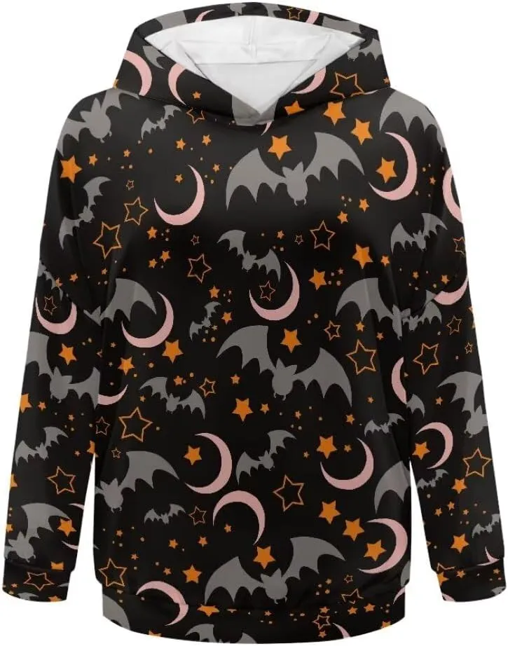 Halloween Sweatshirt for Women Graphic Hoodies 2024 Hooded Sweatshirt for Women Oversized Pullover Hoodies