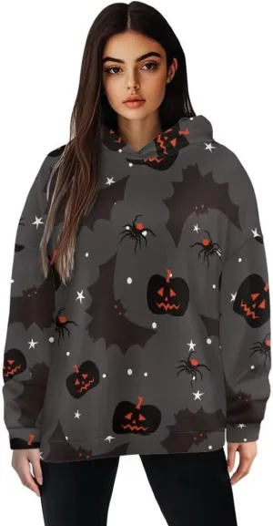 Halloween Sweatshirt for Women Graphic Hoodies 2024 Hooded Sweatshirt for Women Oversized Pullover Hoodies