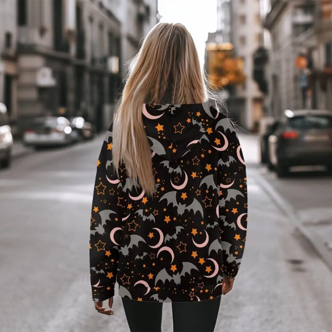 Halloween Sweatshirt for Women Graphic Hoodies 2024 Hooded Sweatshirt for Women Oversized Pullover Hoodies