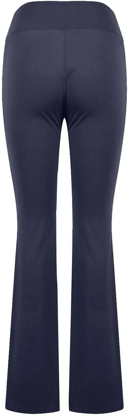 High Waist Yoga Pants with Pockets Warm Yoga Pants High Waist Buttocks Stretch Fitness Tummy Control Flare Leggings