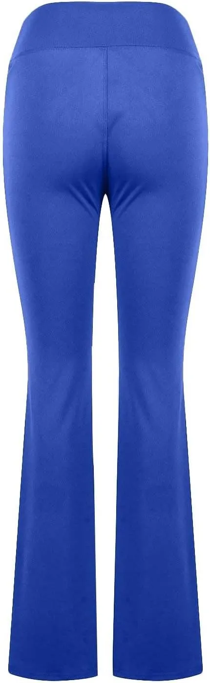 High Waist Yoga Pants with Pockets Warm Yoga Pants High Waist Buttocks Stretch Fitness Tummy Control Flare Leggings