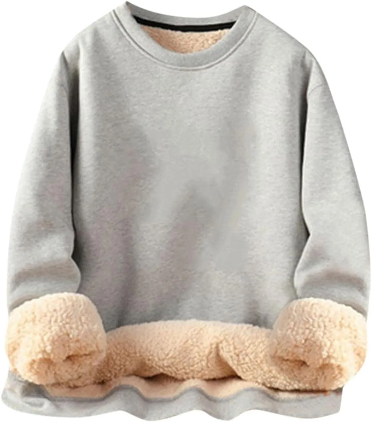 Hoodies for Women Casual Oversized Fleece Sweatshirts Solid Color Long Sleeve Pullover 2024 Warm Winter Hoodies