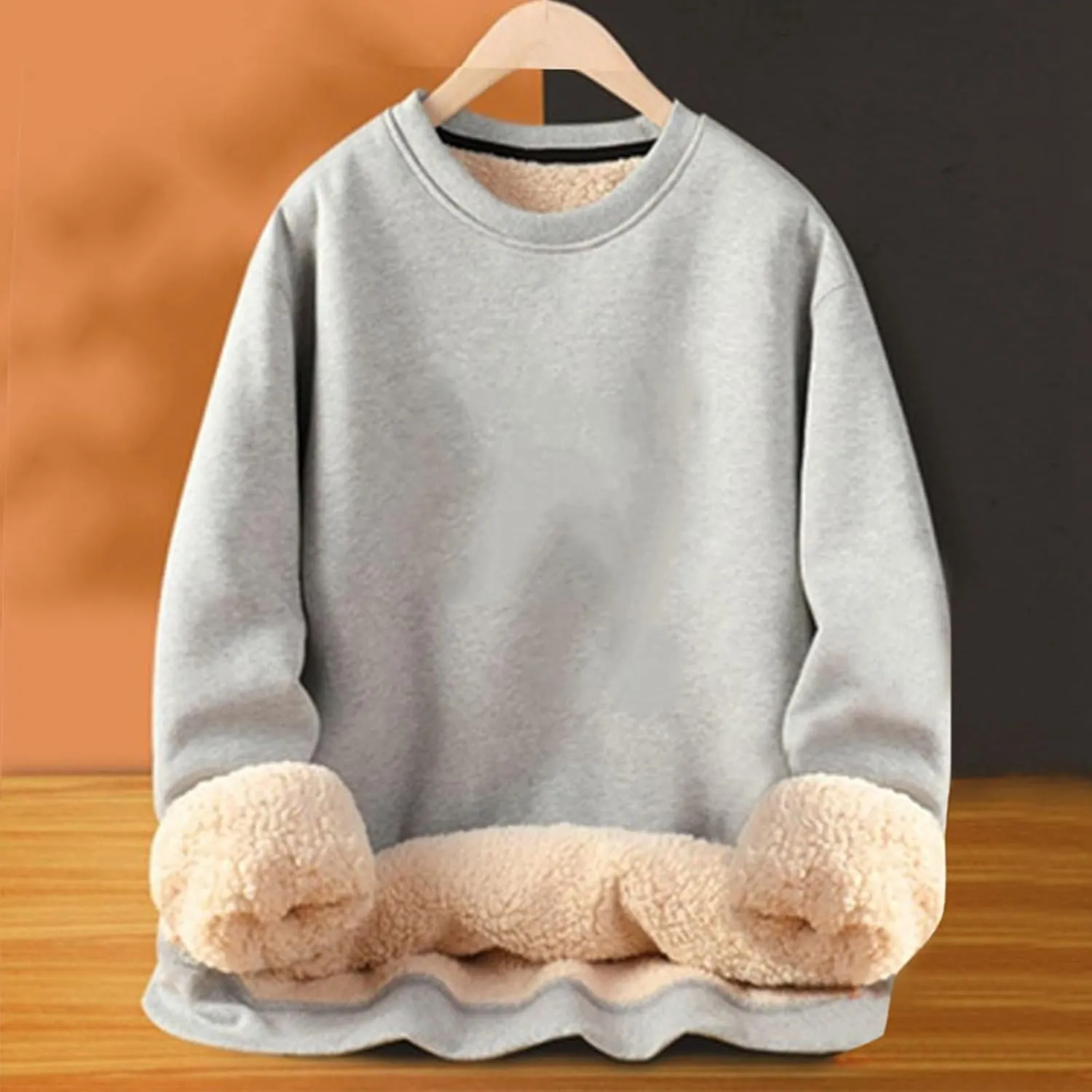 Hoodies for Women Casual Oversized Fleece Sweatshirts Solid Color Long Sleeve Pullover 2024 Warm Winter Hoodies