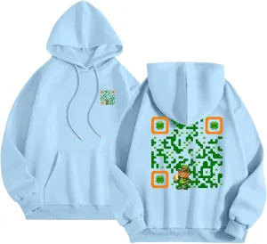 Hoodies for Women Plus Size Casual Long Sleeve Graphic Hoodies Drawstring Pullover Sweatshirts with Pocket